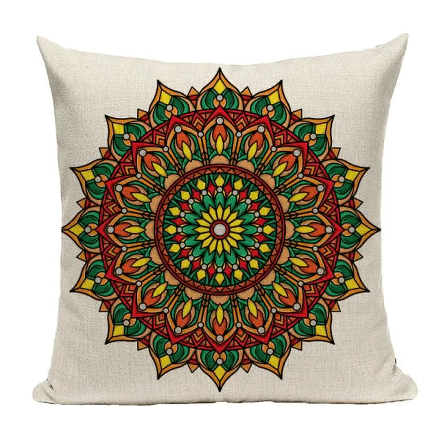 Housse de coussin Mandala Bohème