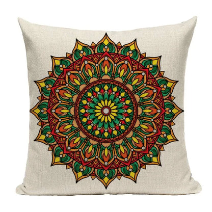 Bohemian Mandala Cushion Cover