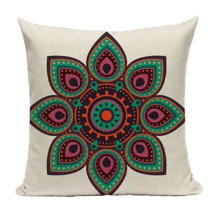 Bohemian Mandala Cushion Cover