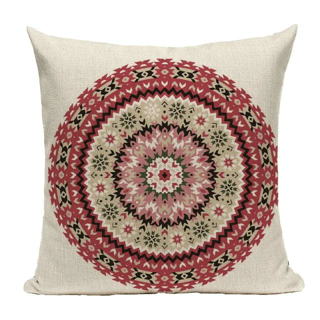 Bohemian Mandala Cushion Cover