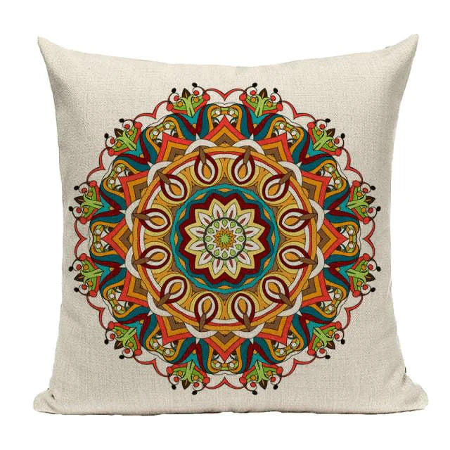 Housse de coussin Mandala Bohème