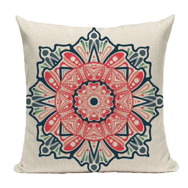 Bohemian Mandala Cushion Cover