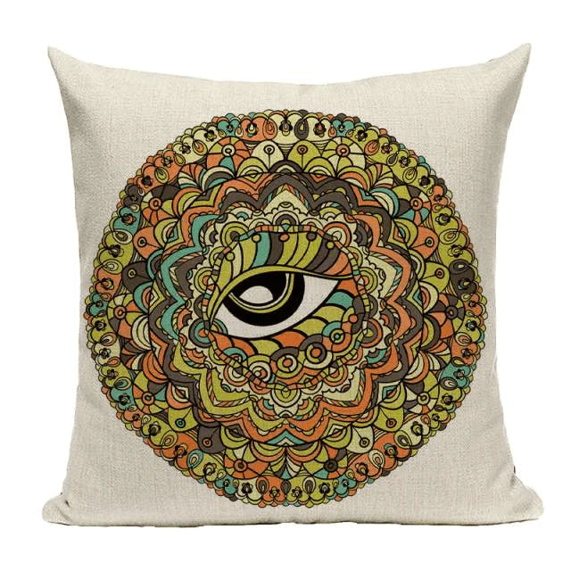 Bohemian Mandala Cushion Cover