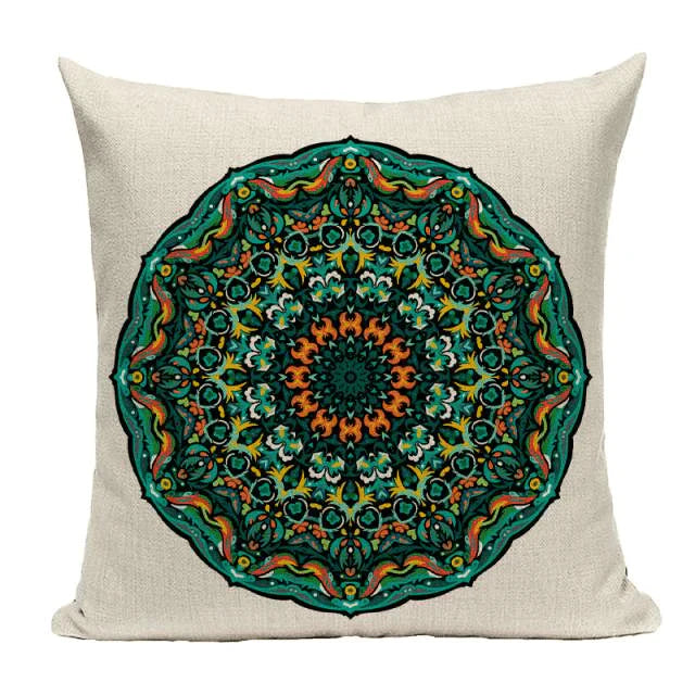 Bohemian Mandala Cushion Cover