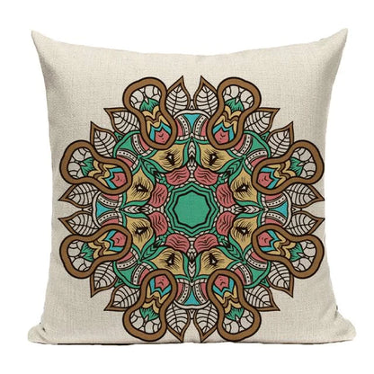 Bohemian Mandala Cushion Cover