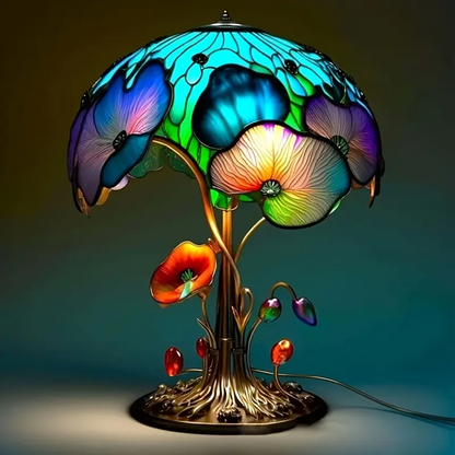 Boho-Chic Pilz-Blumenlampe