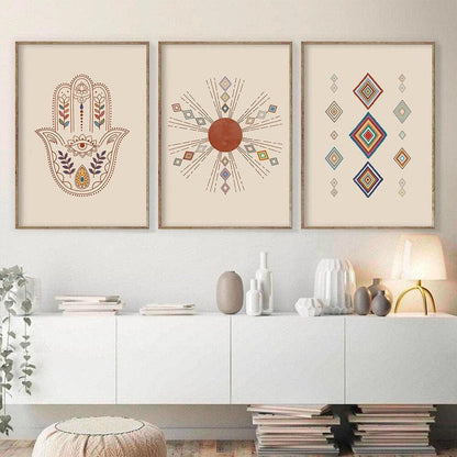 Boho Art Painting Wall Art Canvas