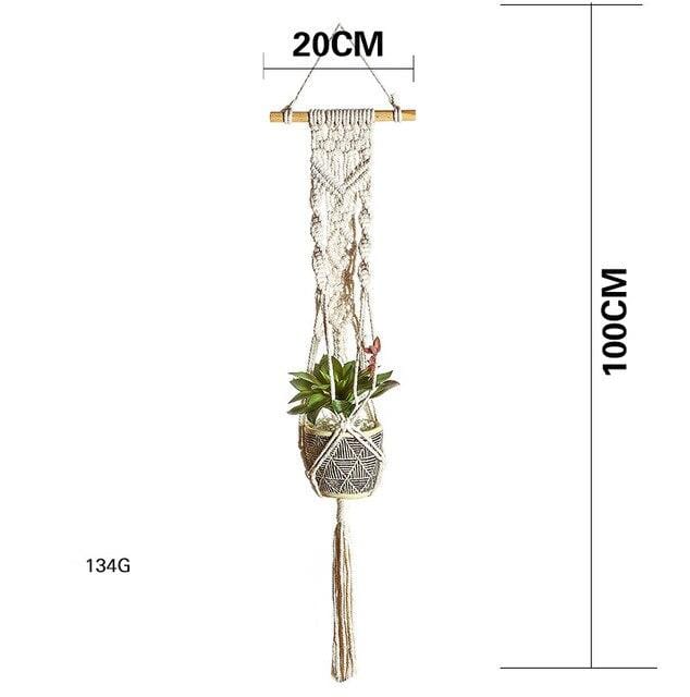 Macramé De Tapiz De Plantas Boho