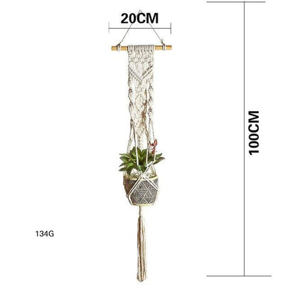 Macramé de tapisserie végétale Boho