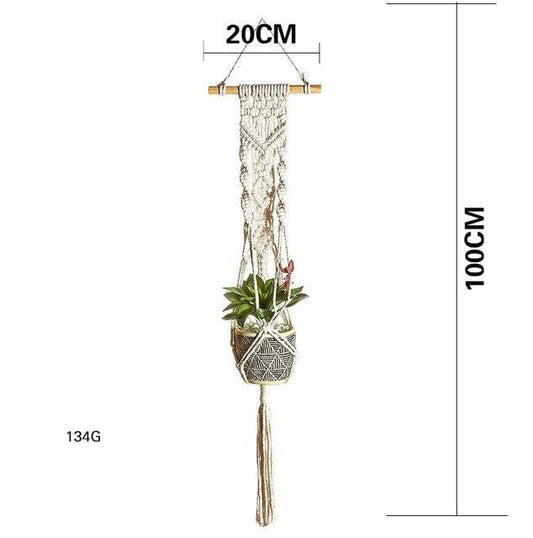 Boho Plant Tapestry Macrame