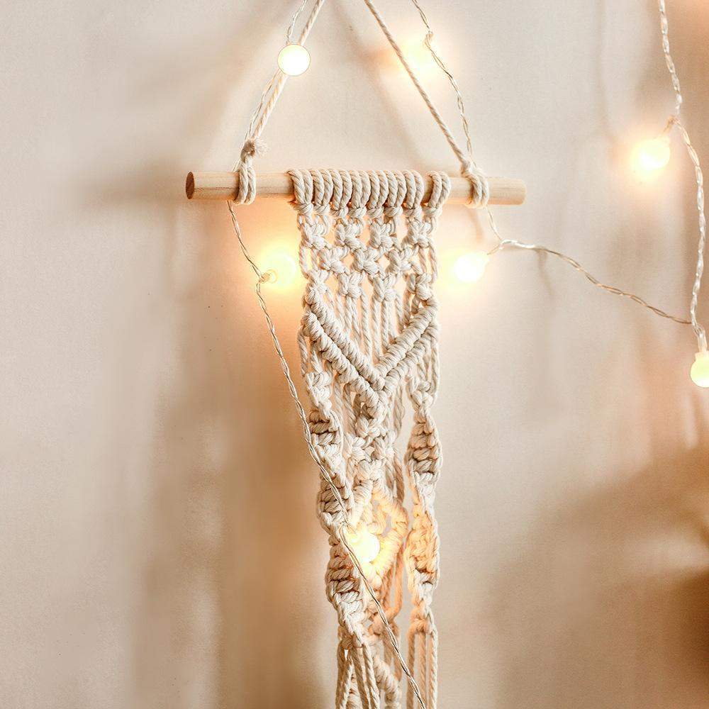 Macramé De Tapiz De Plantas Boho