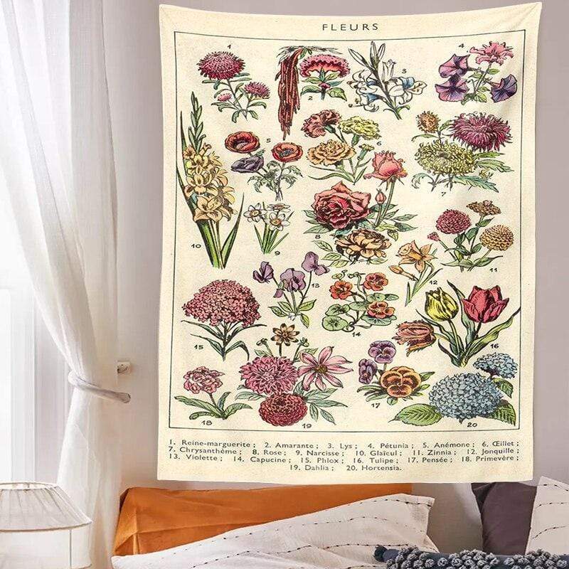 Botanical Chart Tapestry