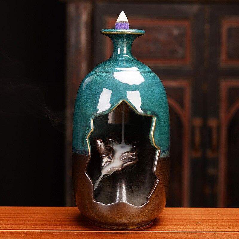 Bottle Ceramic Incense Burner