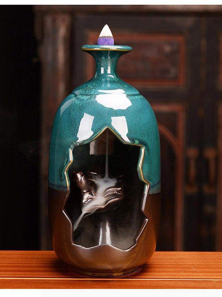 Bottle Ceramic Incense Burner