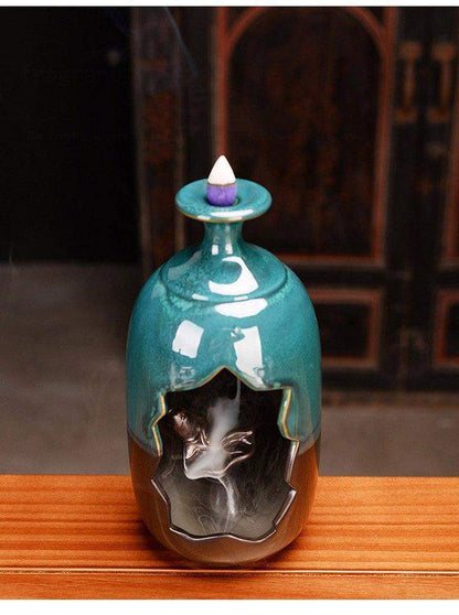 Bottle Ceramic Incense Burner