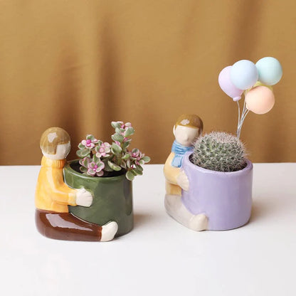 Pots succulents garçon ou fille