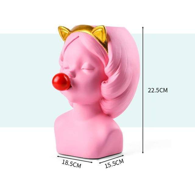 Bubblegum Girl Flower Vase