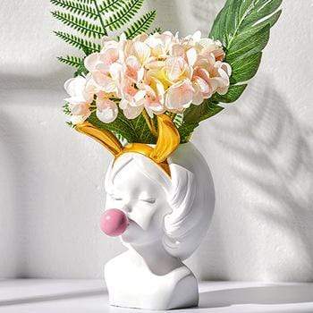 Bubblegum Girl Flower Vase