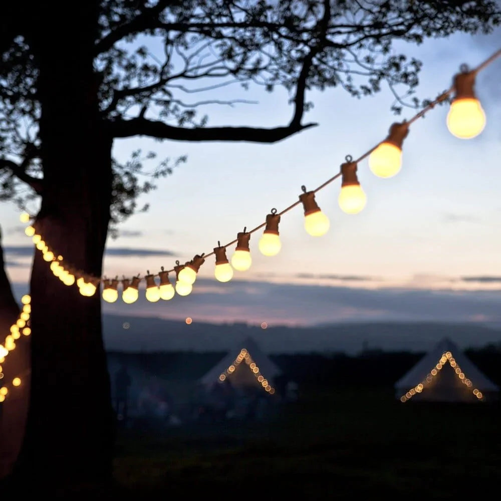 Luci del festone della stringa delle lampadine