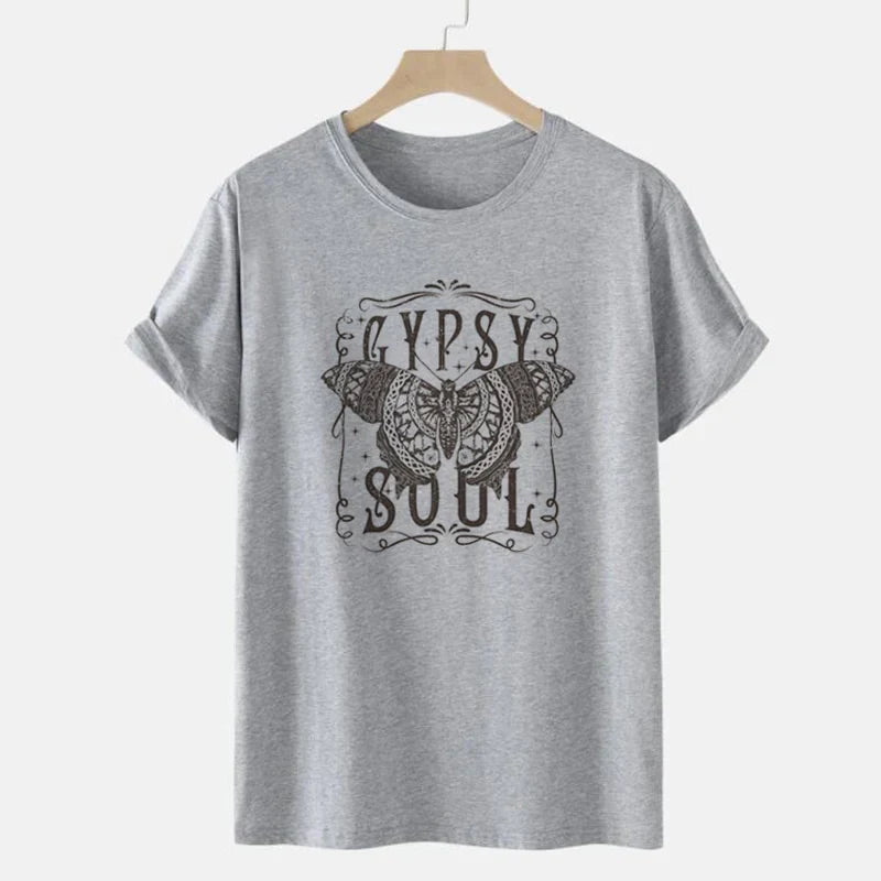 T-shirt graphique Butterfly Gypsy Soul