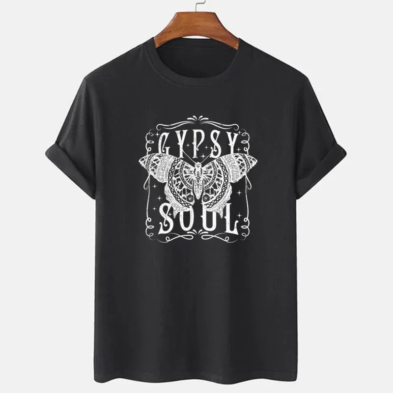 T-shirt graphique Butterfly Gypsy Soul