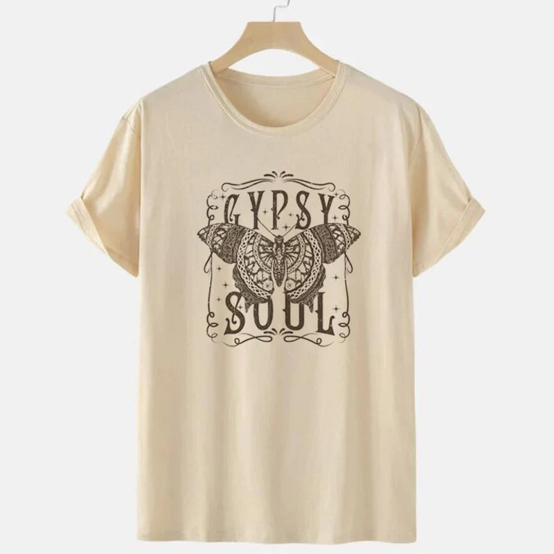 T-shirt graphique Butterfly Gypsy Soul