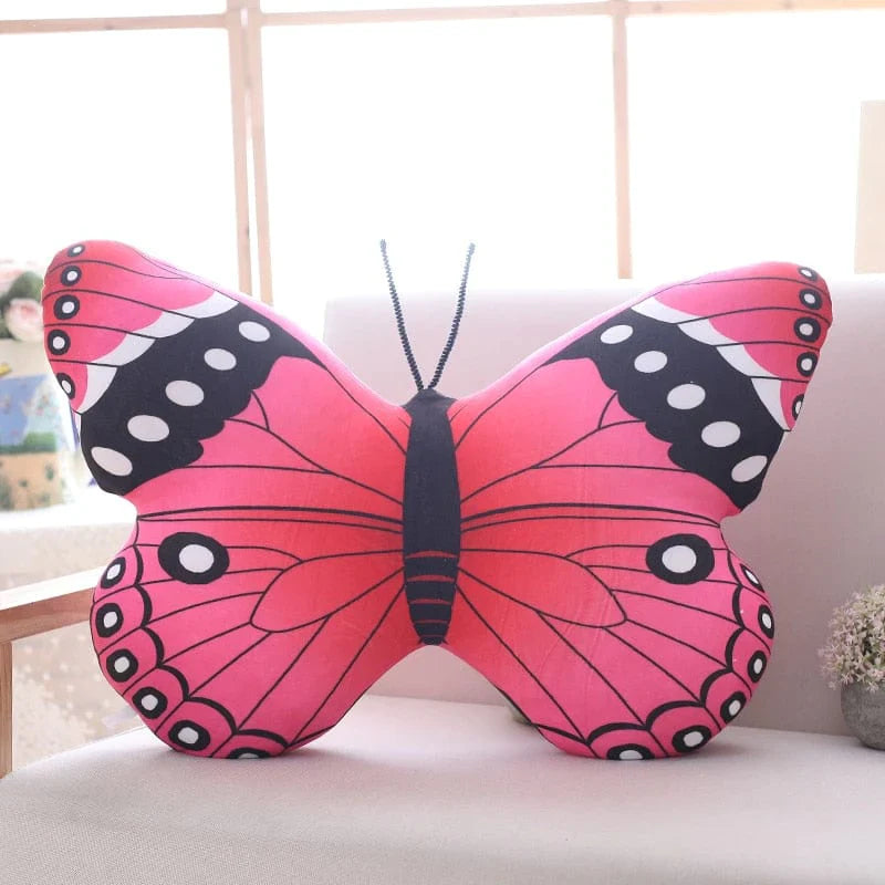 Almohadas de felpa de mariposa