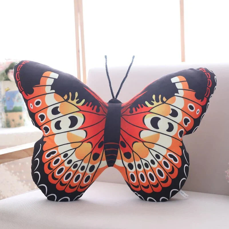 Almohadas de felpa de mariposa