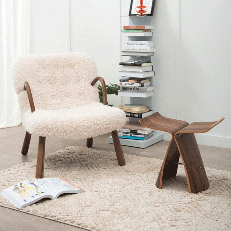 Banc tabouret papillon