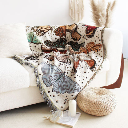 Butterfly Woven  Throw Blanket