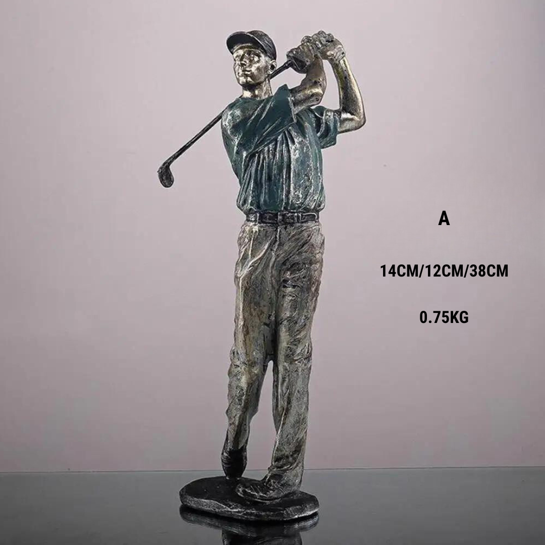 Vintage Resin Golf Figure Statue