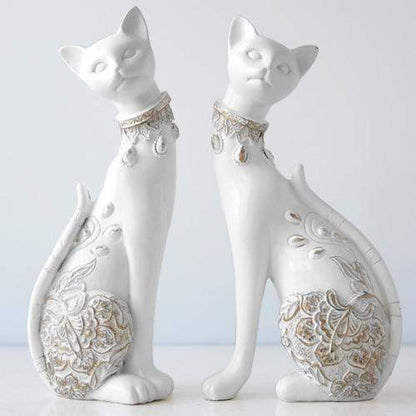 CAT FIGURINE (SET OF 2)