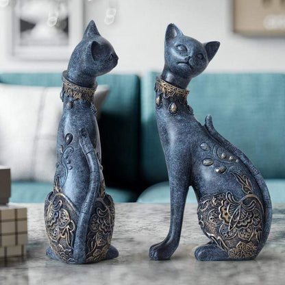 CAT FIGURINE (SET OF 2)