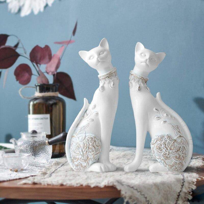 CAT FIGURINE (SET OF 2)