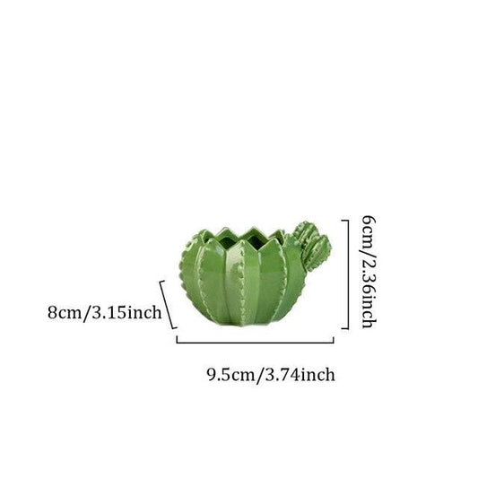 Kaktus-Blumentopf aus Keramik