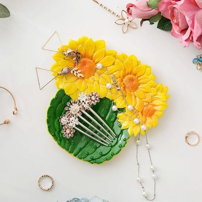 Cactus & Sunflower Plate Tray