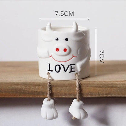 Cartoon Foot Mini-Character Flower Pot