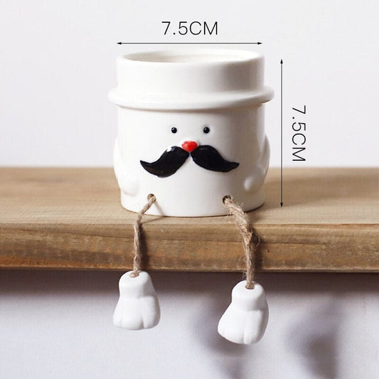 Cartoon Foot Mini-Character Flower Pot