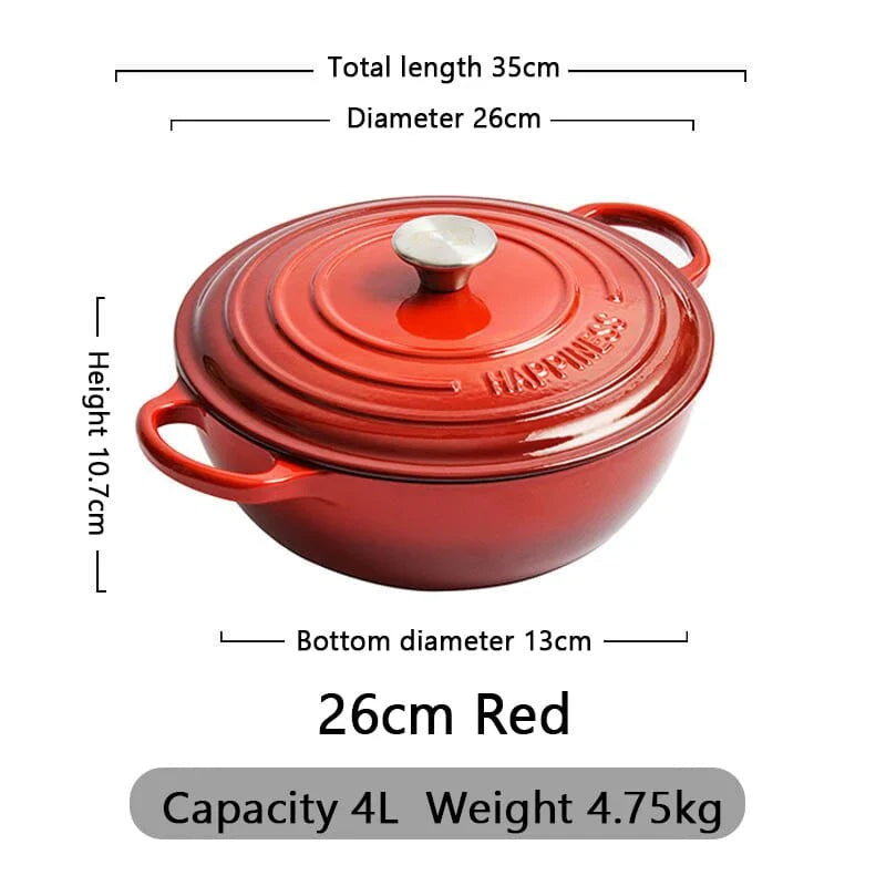 Cast Iron Non-stick Cooking Pot