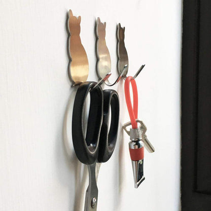 Cat Wall Hooks Set