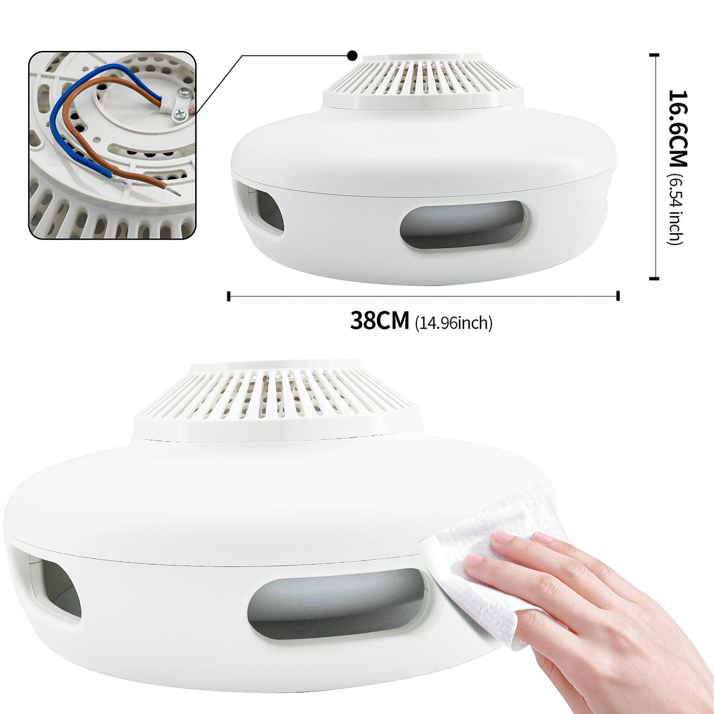 U1 Ceiling Light with Bladeless Fan