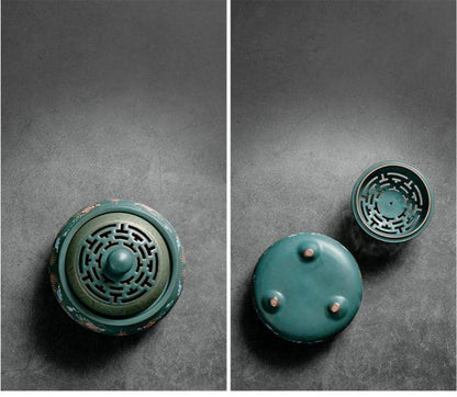 Ceramic Cloisonné Incense Burner Meditation