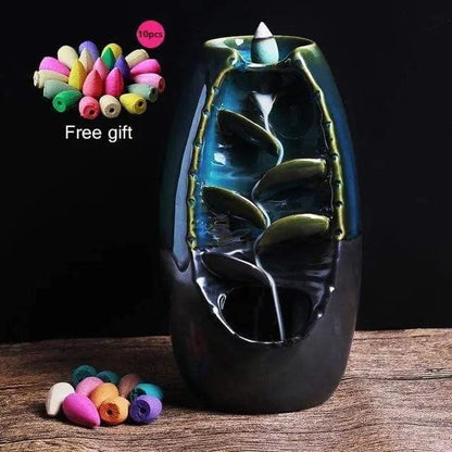 Ceramic Waterfall Backflow Incense Burner