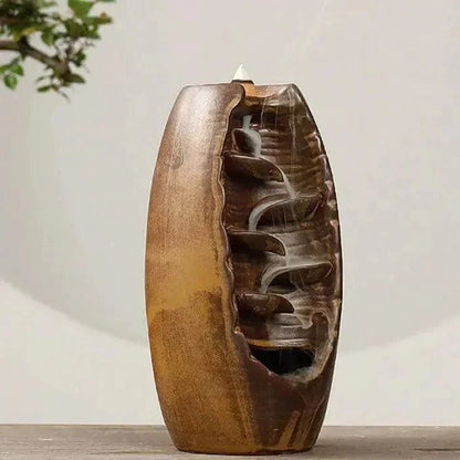 Ceramic Waterfall Backflow Incense Burner