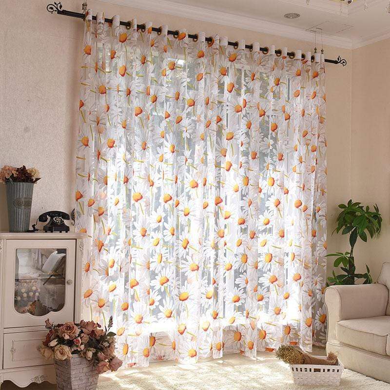 Chamomile Tulle Sheer Curtains