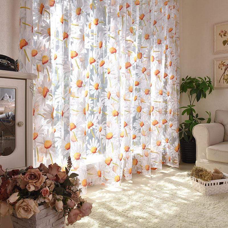 Chamomile Tulle Sheer Curtains