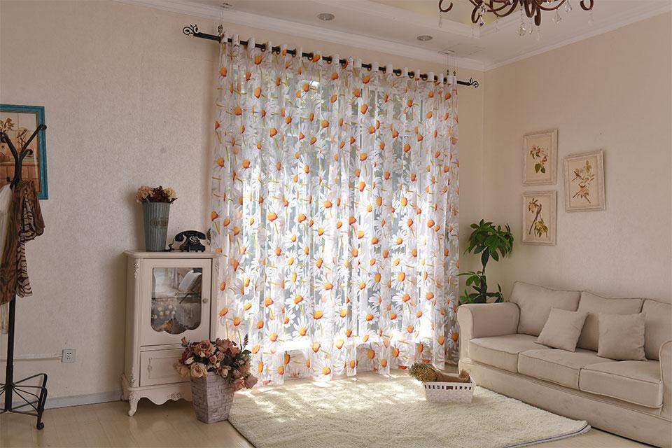 Chamomile Tulle Sheer Curtains