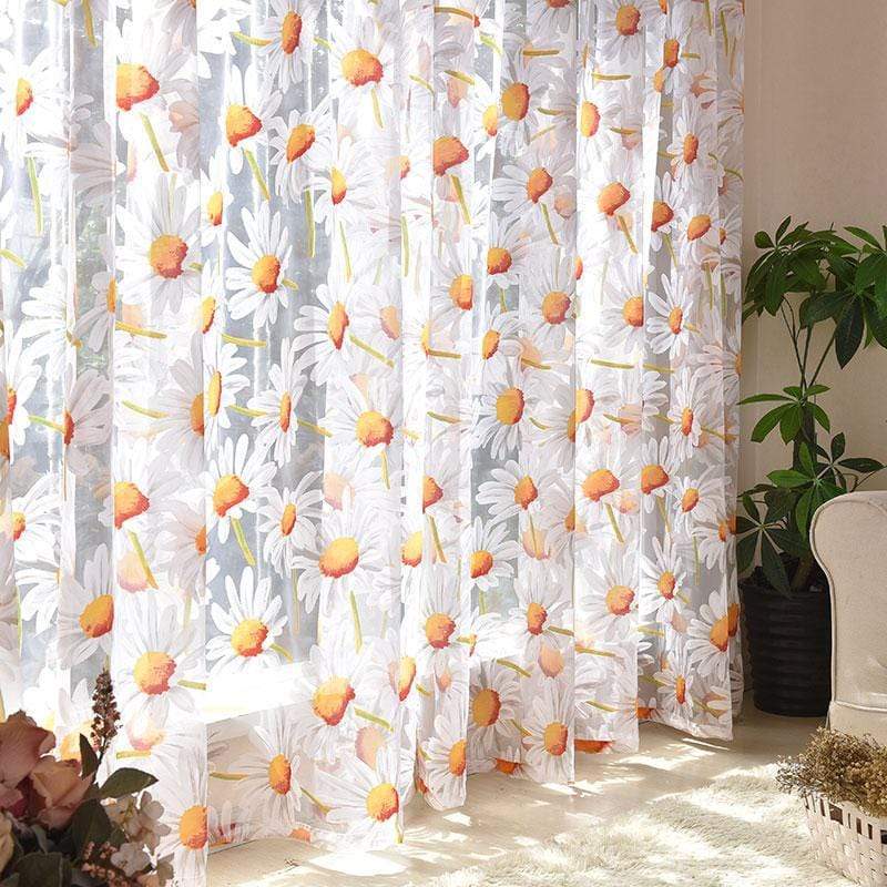 Chamomile Tulle Sheer Curtains