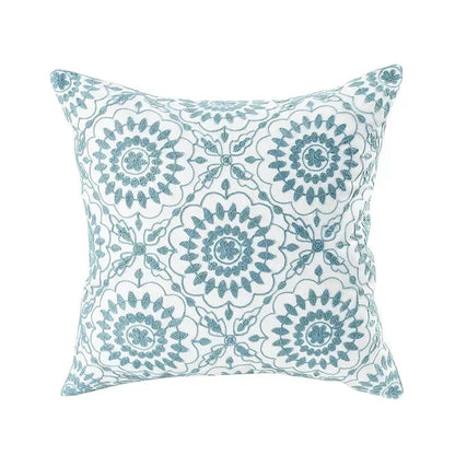 Housse de coussin charmante en coton à motif floral
