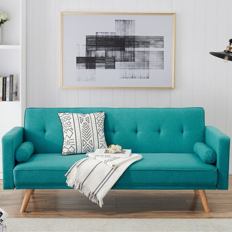 Chayton Velvet Convertible Futon Sofa